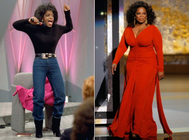Oprah's public battle with her weight