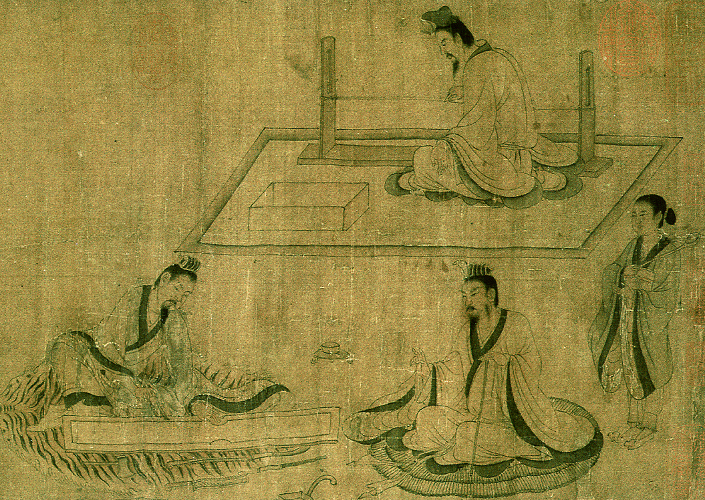 Chopping Qins 斲琴圖卷