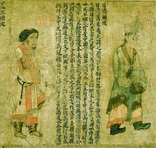 The paying tribute to Chinese emperor