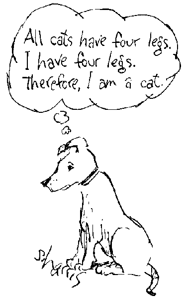 Logical fallacy: I think, Therefore I am.