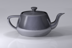 A modern render of the Utah teapot,
