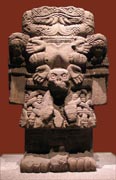 Statue of Coatlicue displayed in National Museum of Anthropology and History in Mexico City