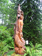 Creation Story Totem, North Quinault Road, Olympic Peninsula, Washington