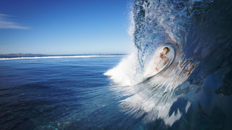 Female surfer