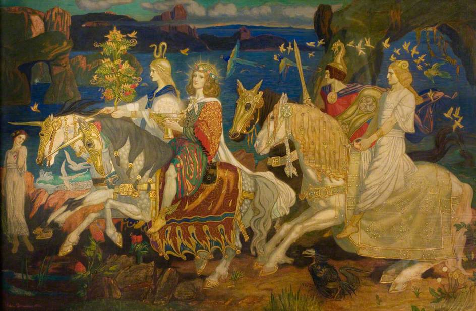 The Riders of the Sidhe (1911) by John Duncan