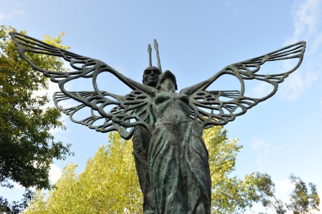 Midhir and Etain Sculpture at Ardagh Heritage Centre, County Longford.