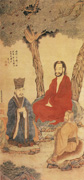 Confucius, Lao-tzu and Buddhist Arhat