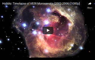 Timelapse of V838 Monocerotis (2002-2006)